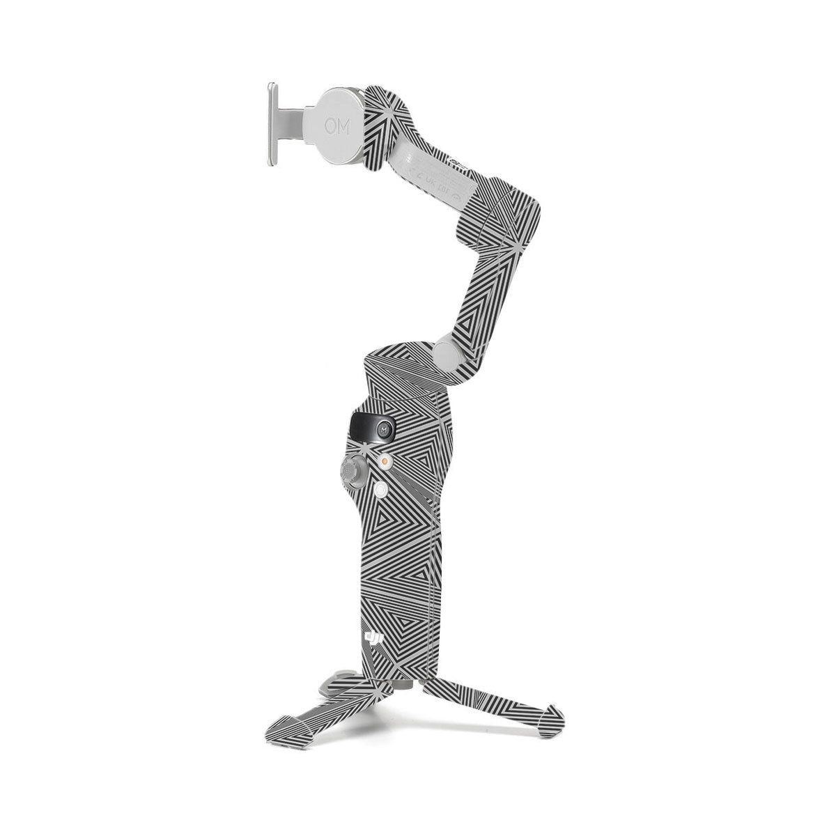 Textured Dark Prism Geometric DJI OM 7 Gimbal Skin