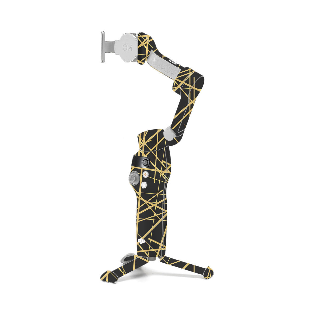 Textured Golden Web DJI OM 7 Gimbal Skin