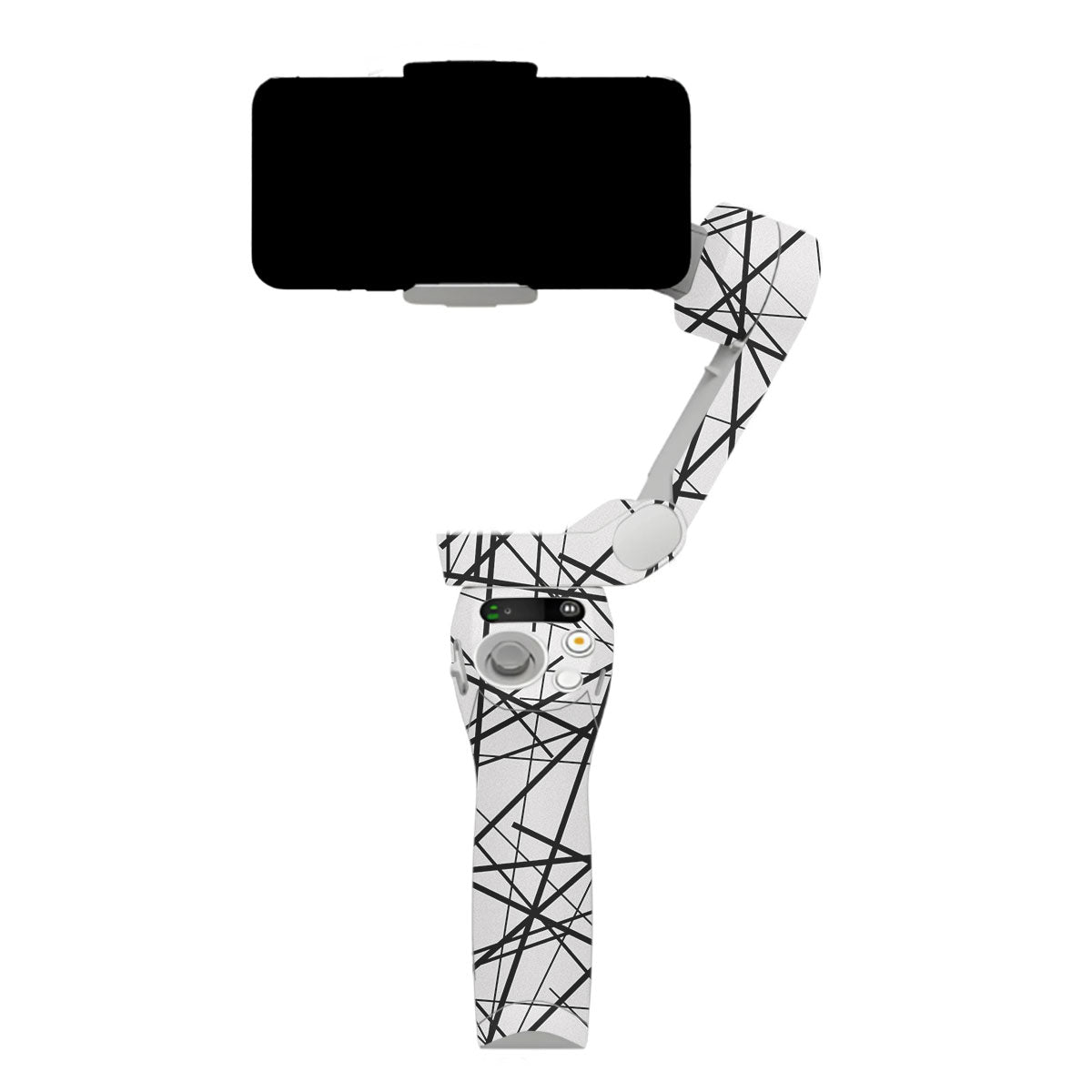 Textured White Chaos Line DJI OM SE Gimbal Skin