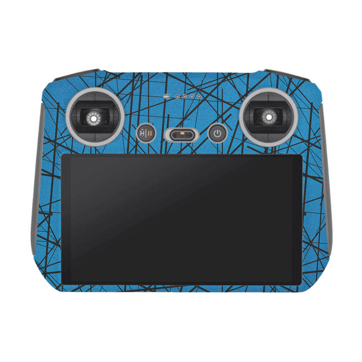 Textured Electric Blue Chaos DJI RC Remote Controller Skin