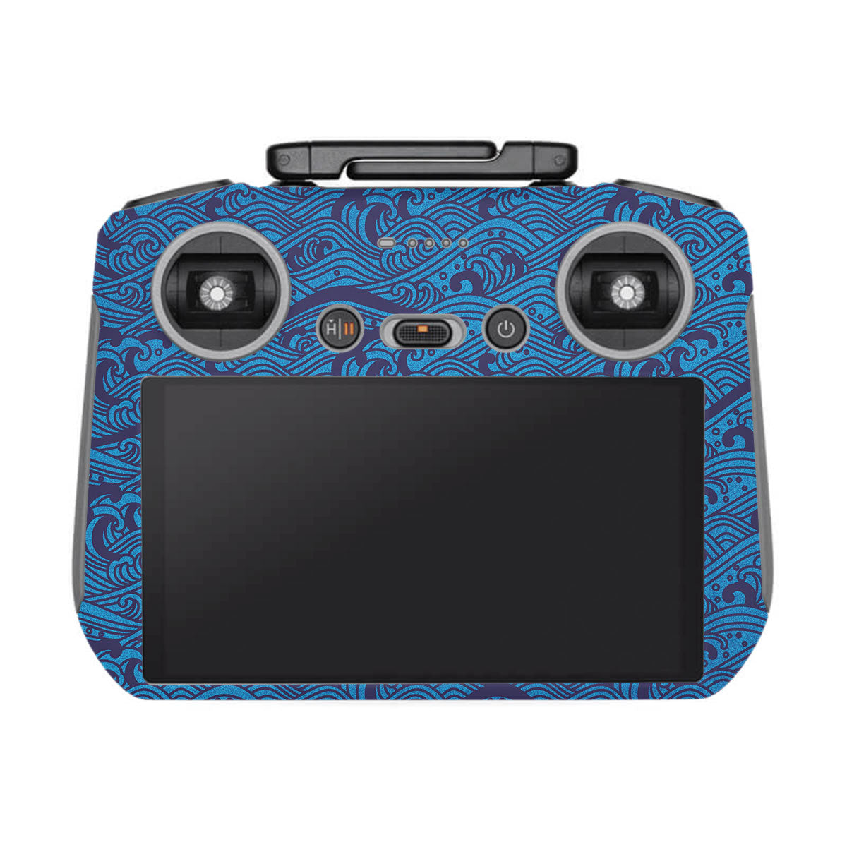Textured Ocean Wave Blue DJI RC 2 Remote Controller Skin