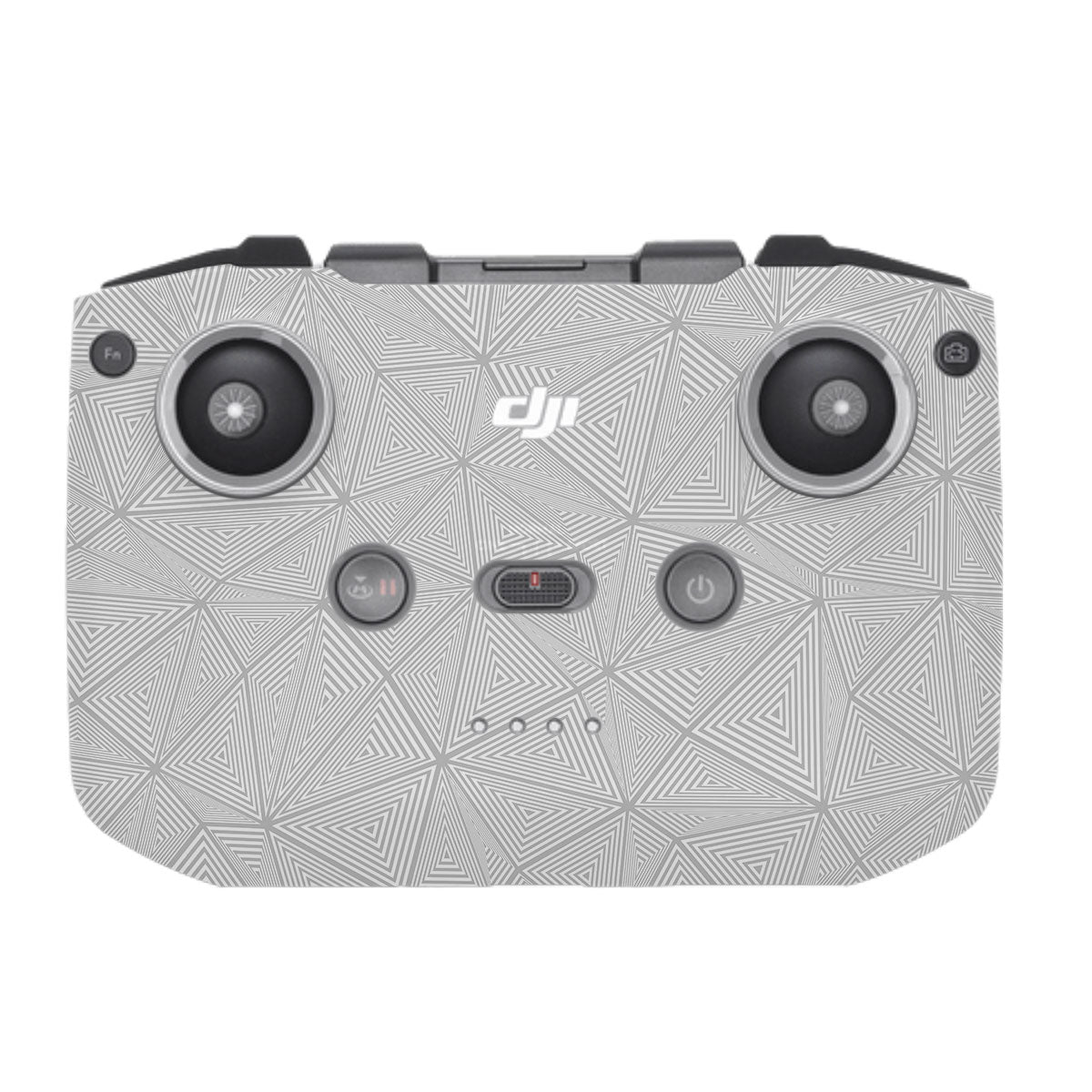 Textured Silver Prism Geometric DJI RC-N1 Remote Controller Skin