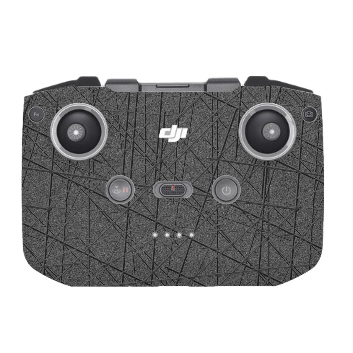 Textured Metallic Steel Grain DJI RC-N1 Remote Controller Skin