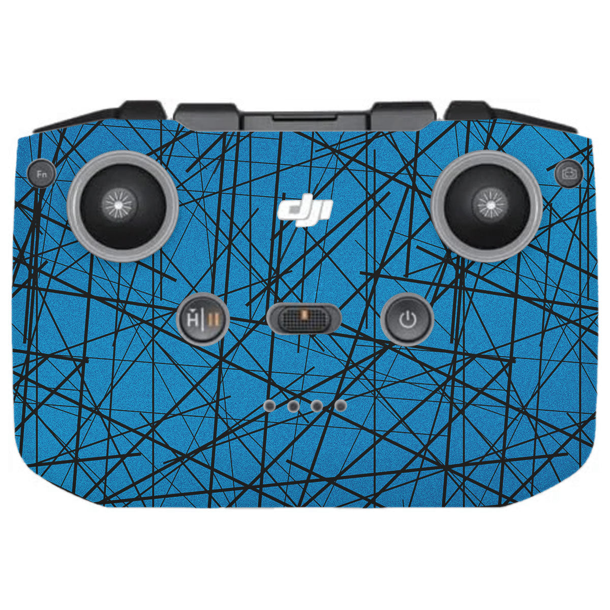 Textured Electric Blue Chaos DJI RC-N2 Remote Controller Skin