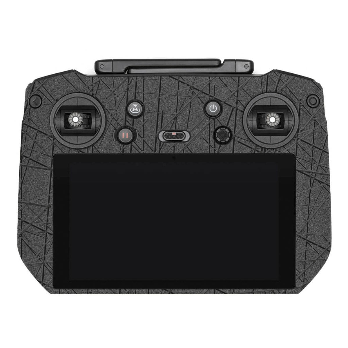 Textured Metallic Steel Grain DJI RC Pro Remote Controller Skin