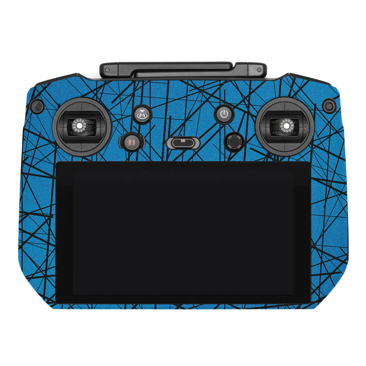 Textured Electric Blue Chaos DJI RC Pro Remote Controller Skin