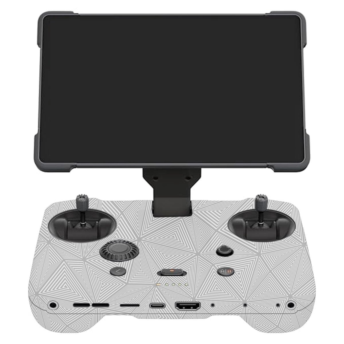 Textured Silver Prism Geometric DJI RC Pro 2 Remote Controller Skin