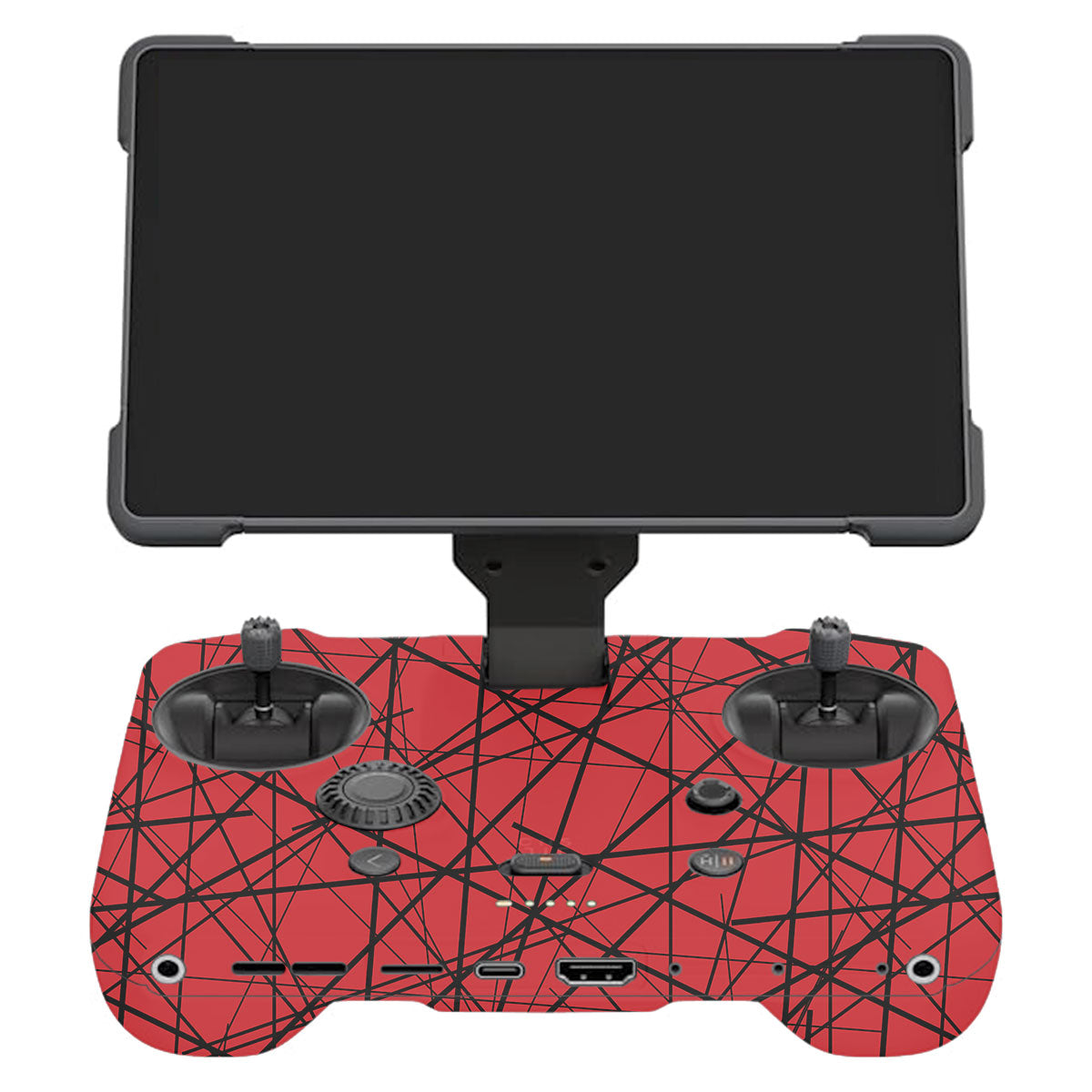 Textured Red Chaos Line DJI RC Pro 2 Remote Controller Skin