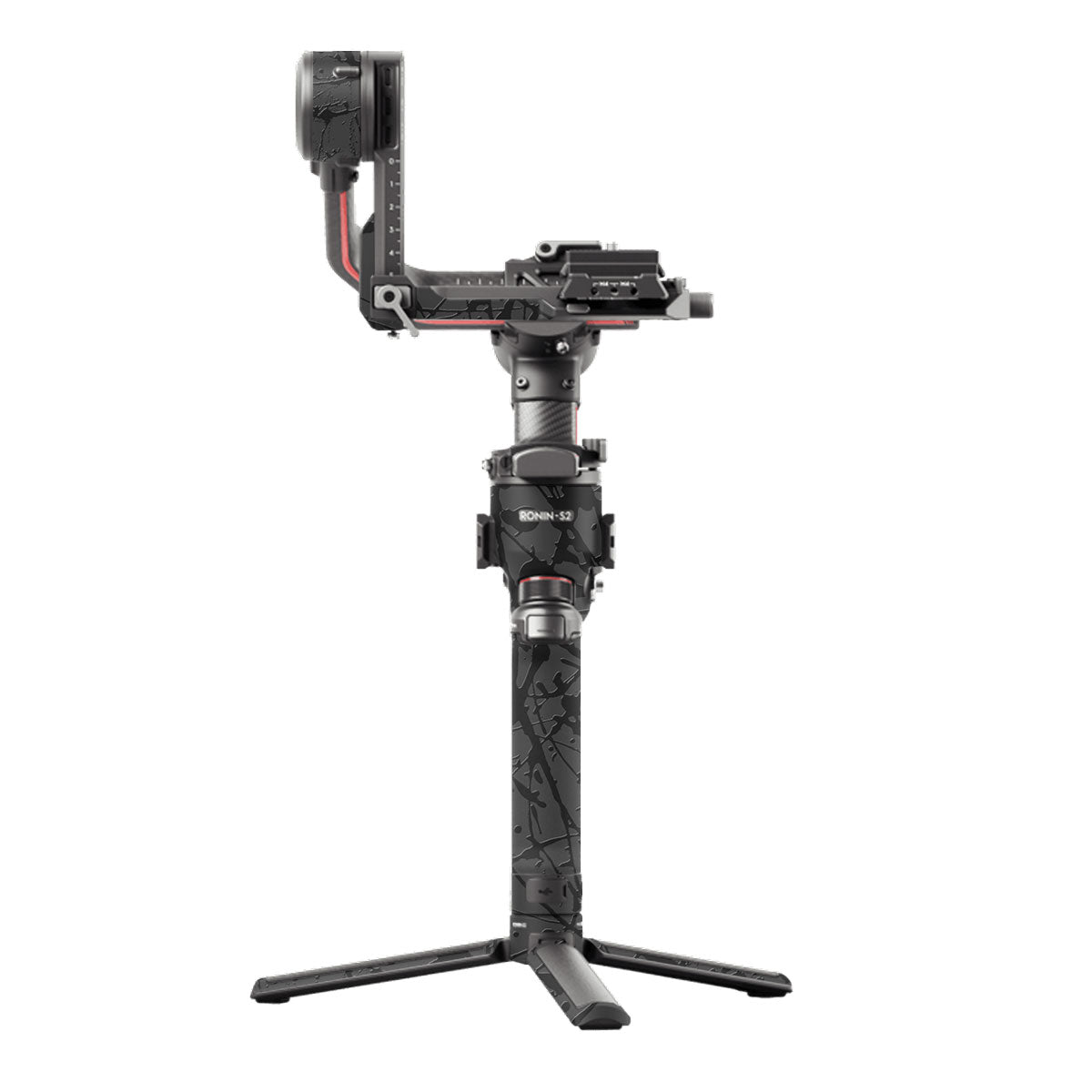 Textured Black Splash DJI RS 2 Gimbal Skin