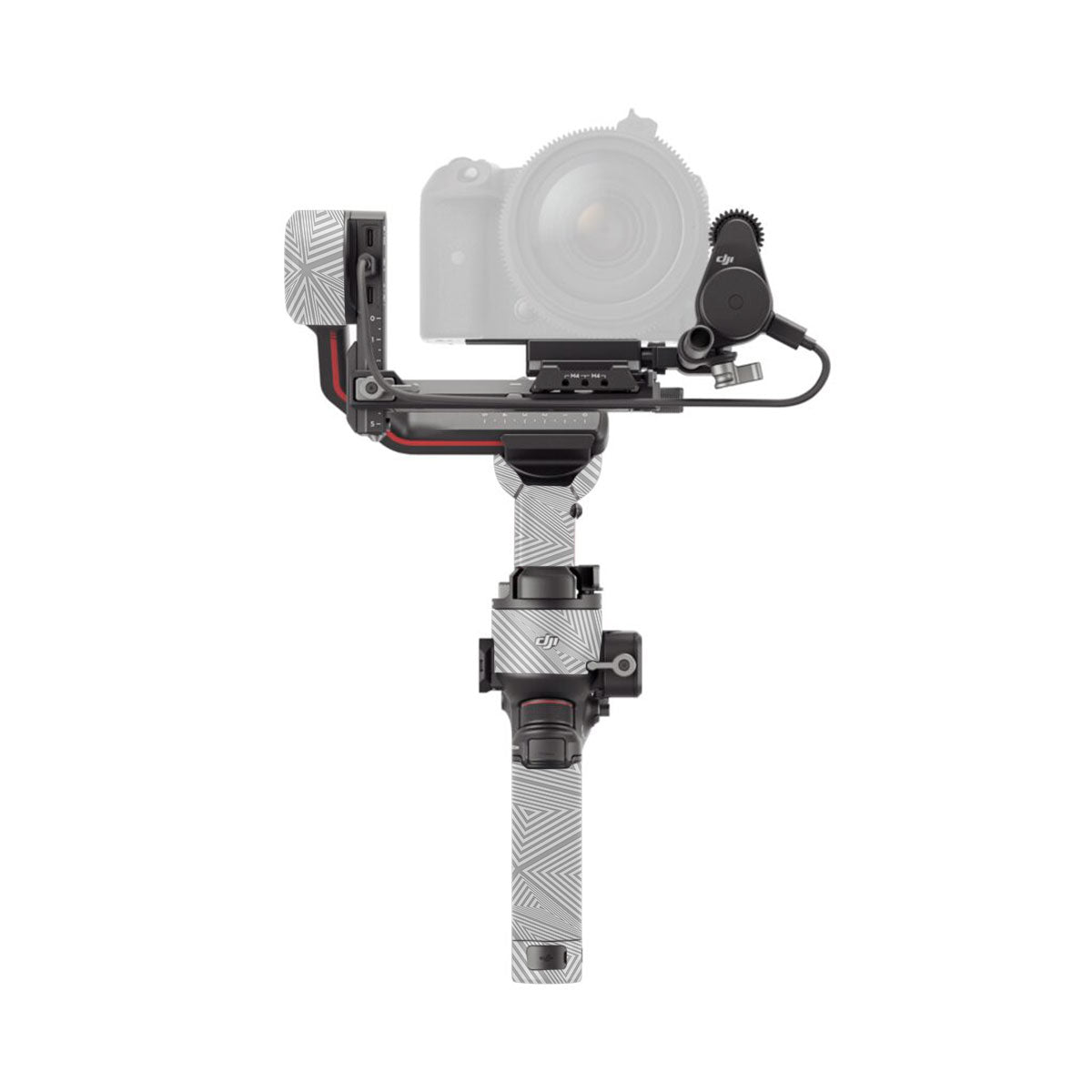 Textured Silver Prism Geometric DJI RS 3 Gimbal Skin