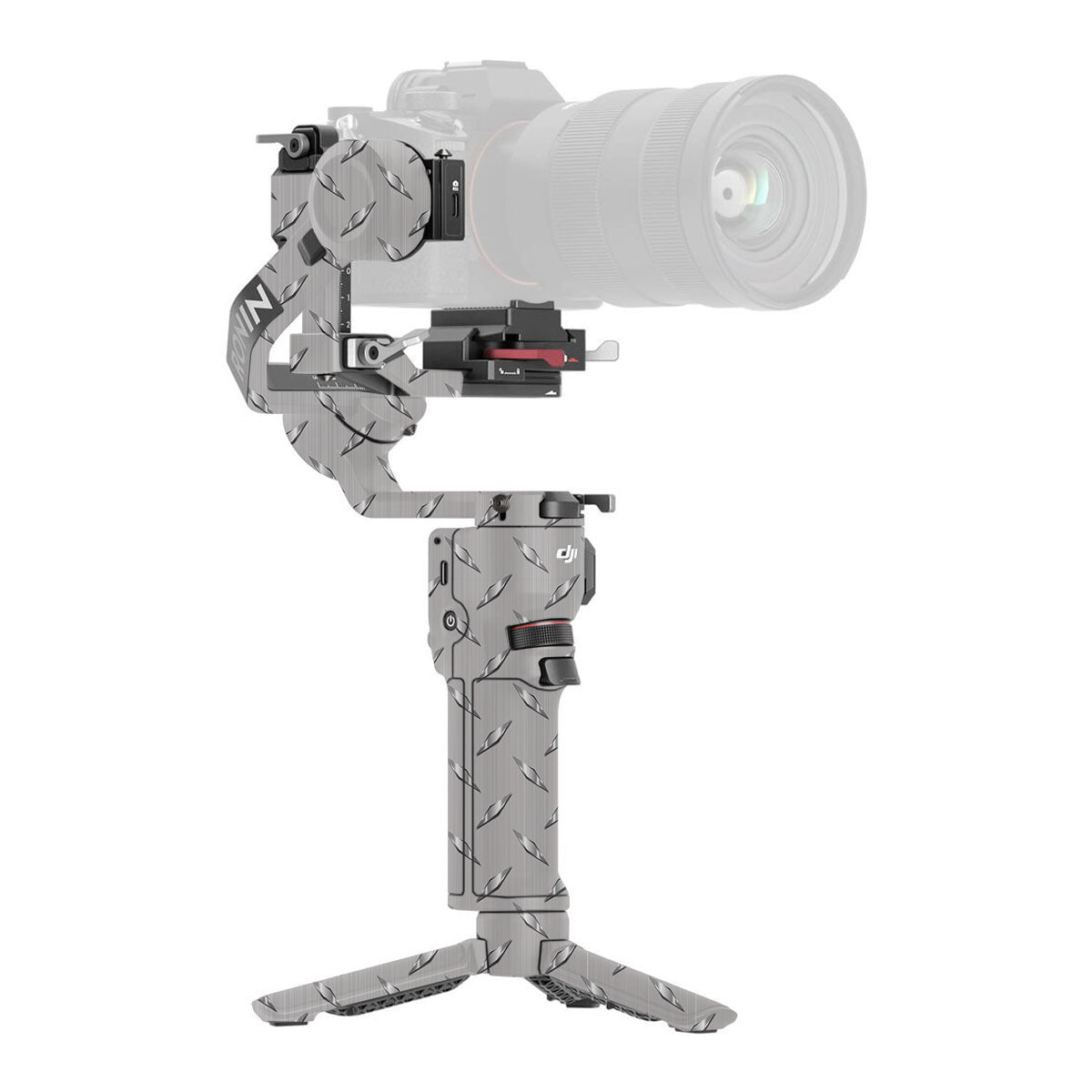 Textured Silver Tread DJI RS 3 Mini Gimbal Skin