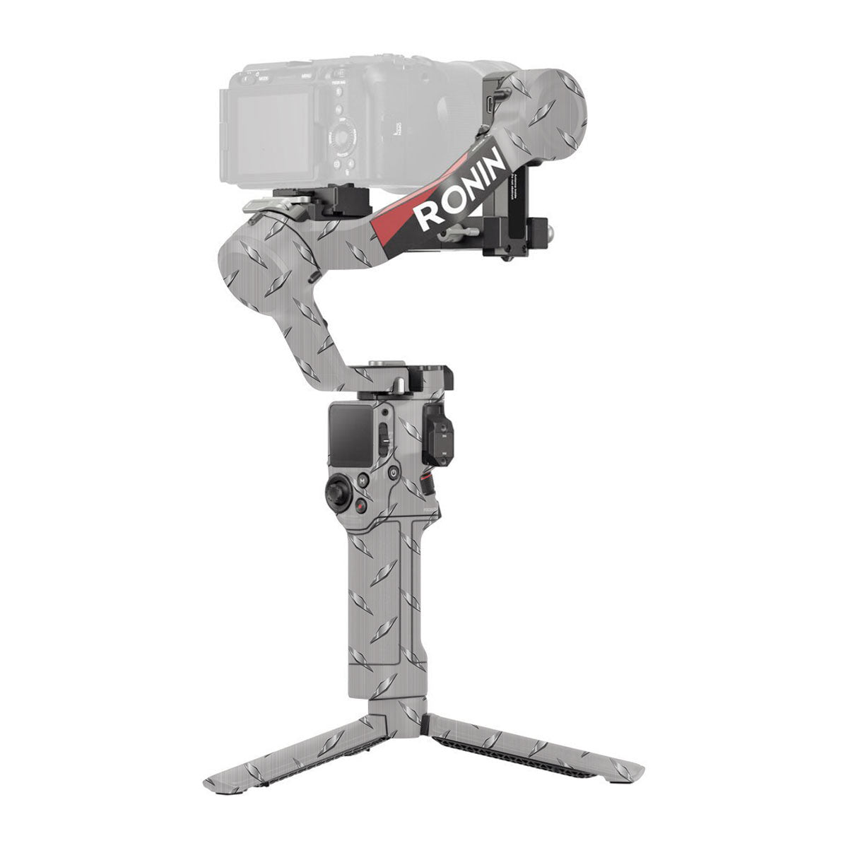 Textured Silver Tread DJI RS 4 Gimbal Skin