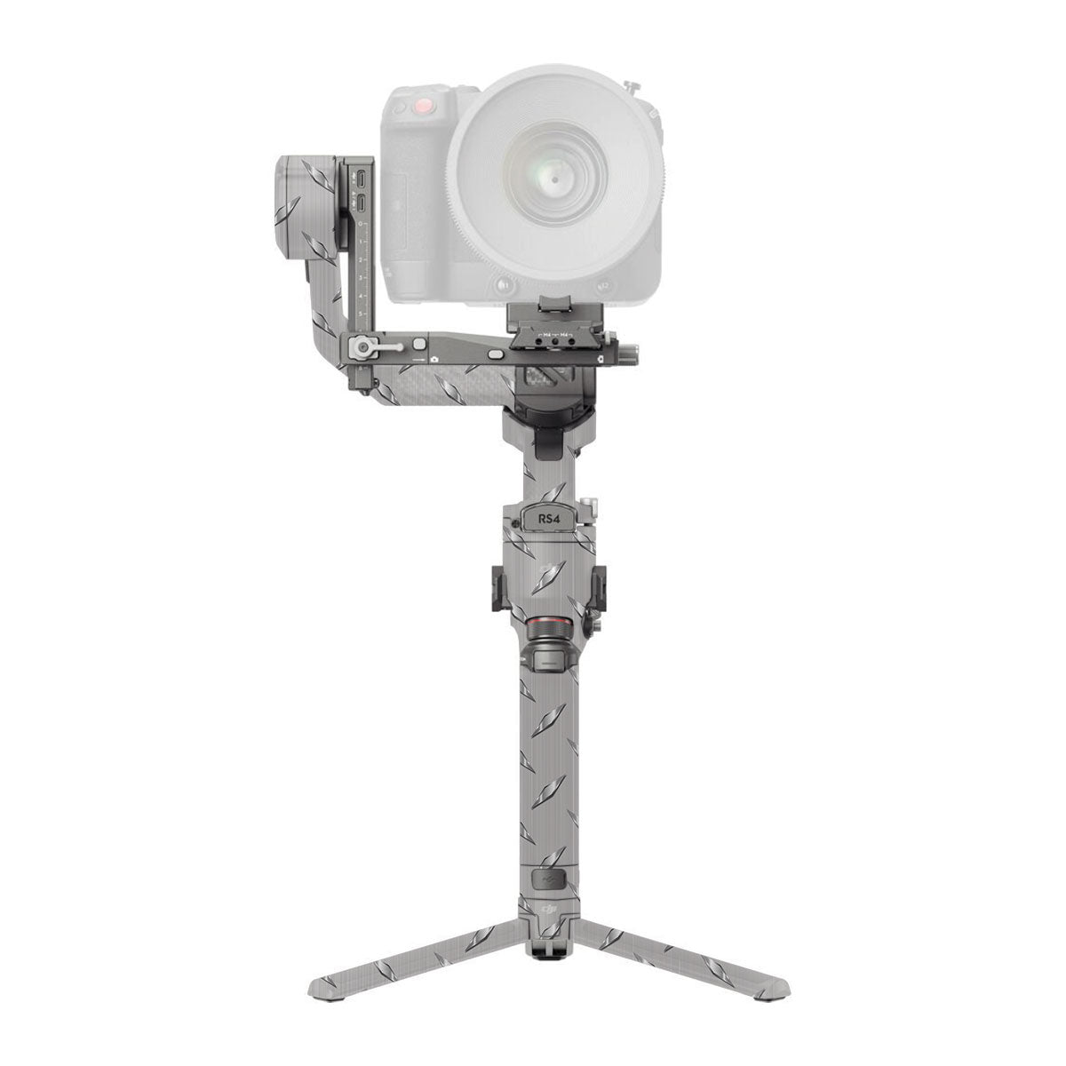 Textured Silver Tread DJI RS 4 Pro Gimbal Skin