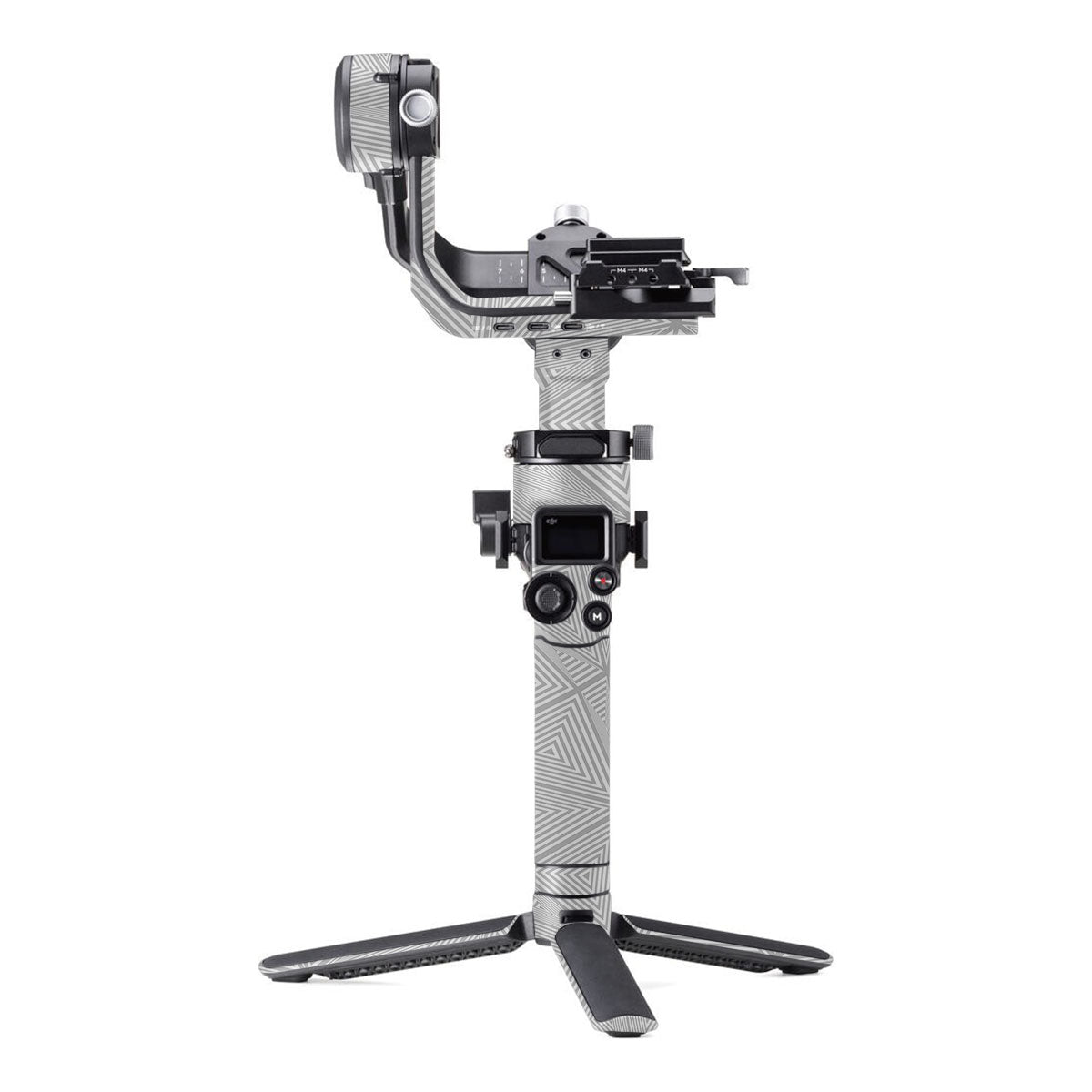 Textured Silver Prism Geometric DJI RSC 2 Gimbal Skin