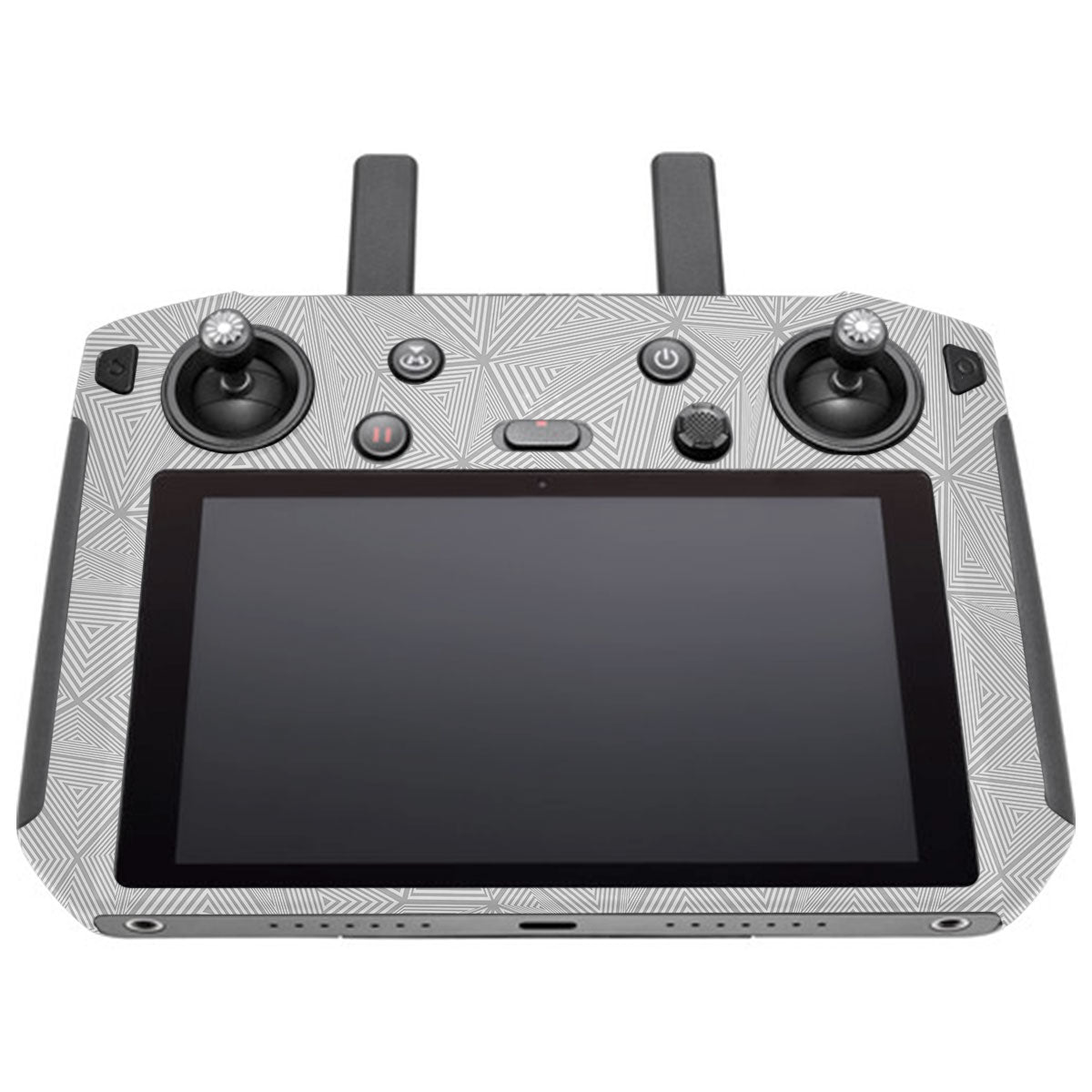 Textured Silver Prism Geometric DJI Smart Remote Controller Skin