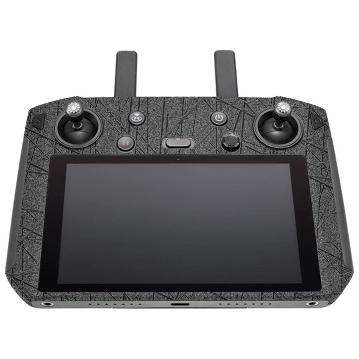 Textured Metallic Steel Grain DJI Smart Remote Controller Skin