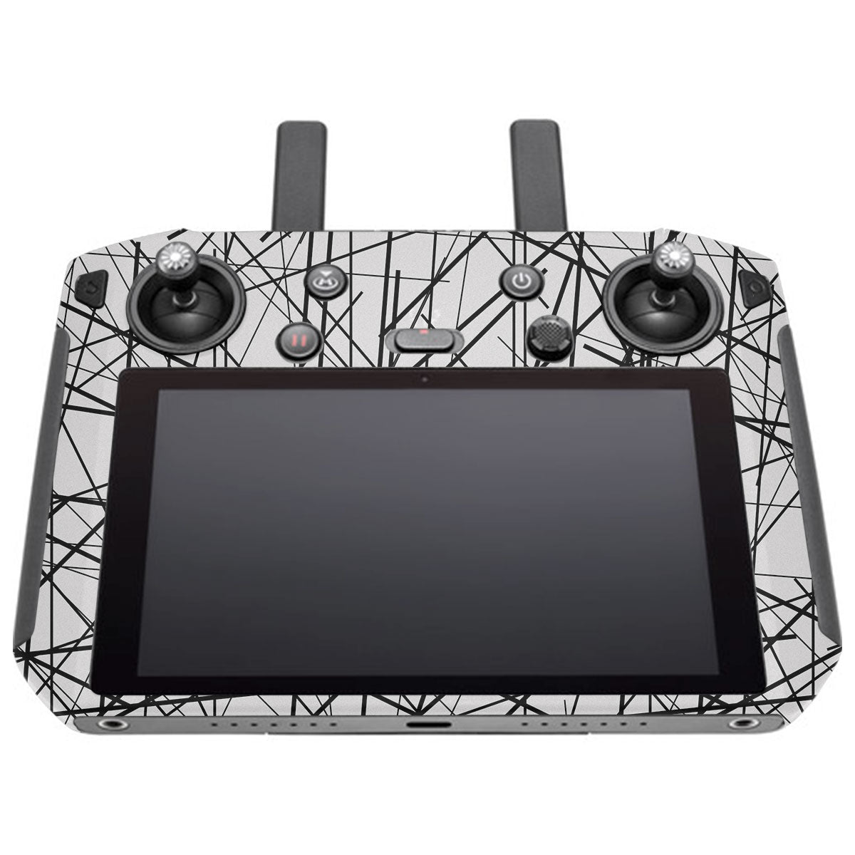 Textured White Chaos Line DJI Smart Remote Controller Skin