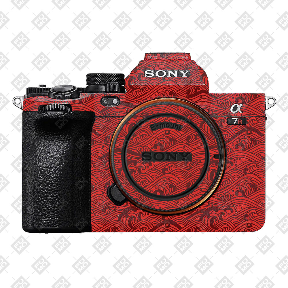 Textured Crimson Wave Sony A7 S Camera Skin