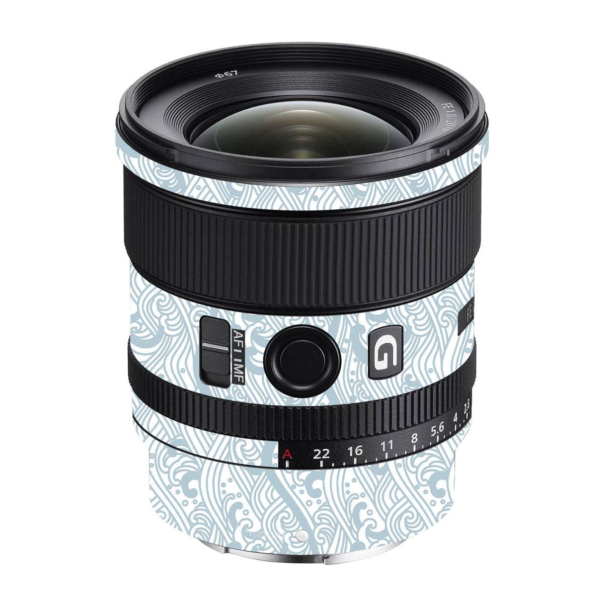 Textured Frost Wave Sony FE 20mm F/1.8 G Camera Lens Skin