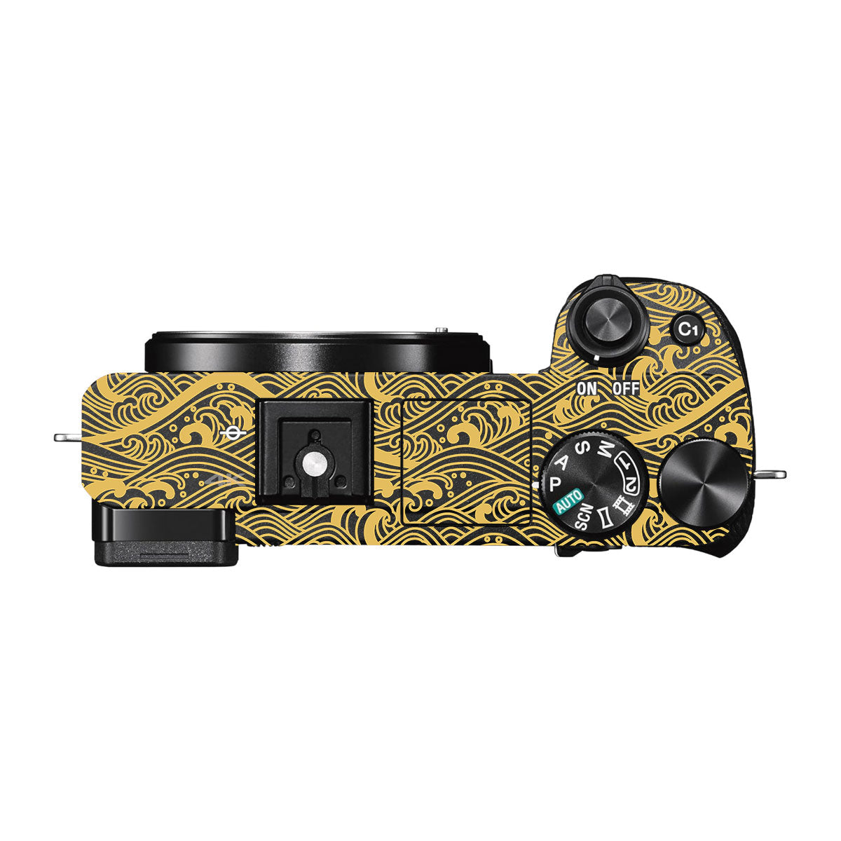 Textured Golden Tide Sony A6000 Camera Skins