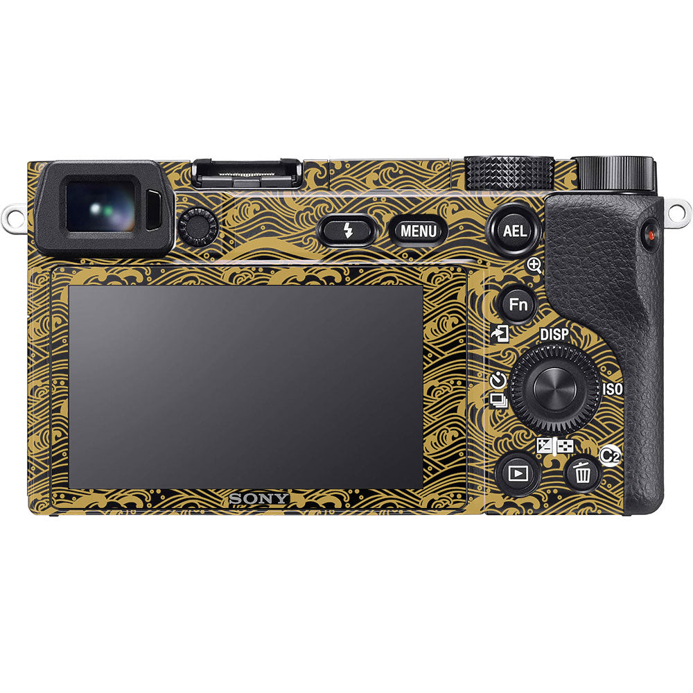 Textured Golden Tide Sony A6100 Camera Skin