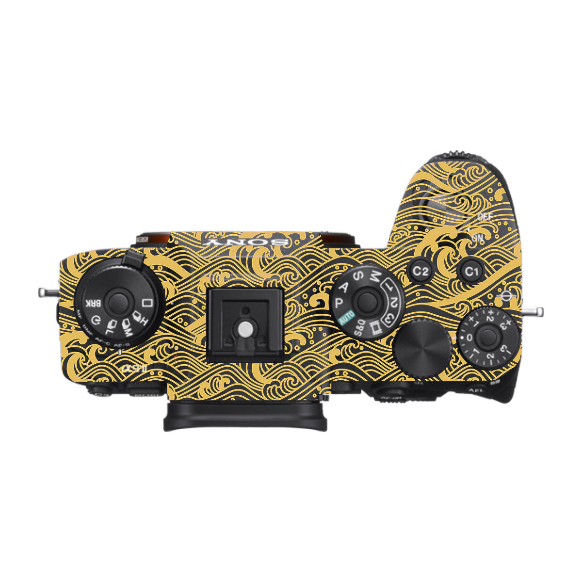 Textured Golden Tide Sony A9 Camera Skins