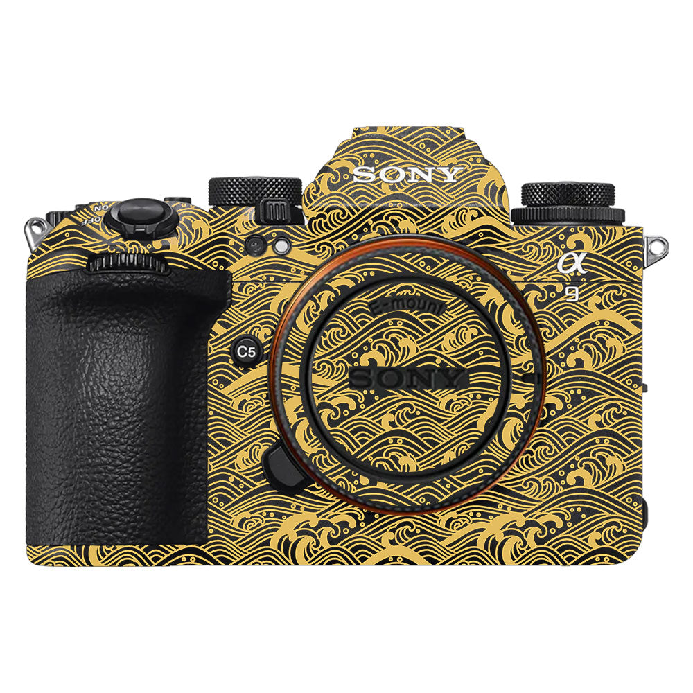 Textured Golden Tide Sony A9III Camera Skin