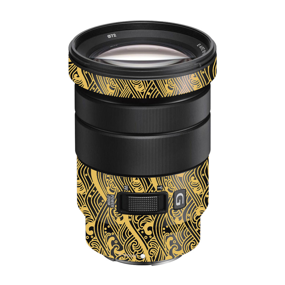 Textured Golden Tide Sony E 18-105mm F/4 Camera Lens Skin