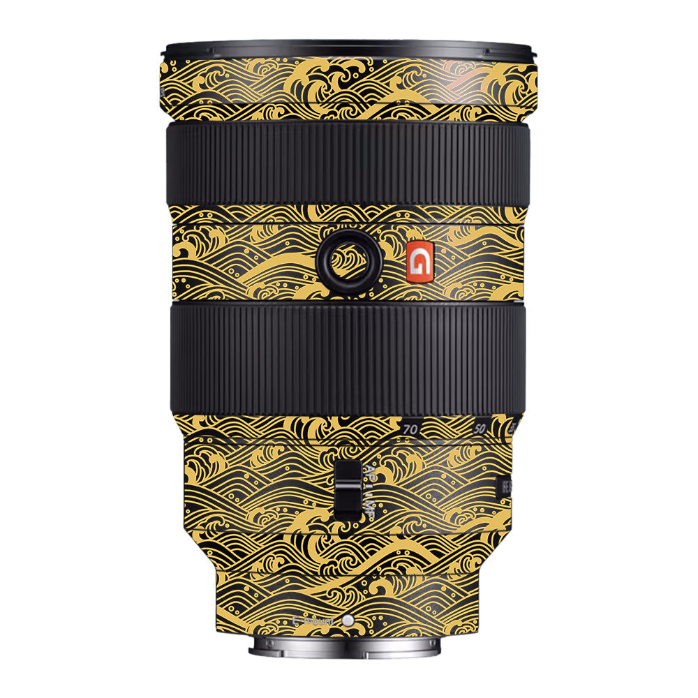 Textured Golden Tide Sony FE 24-70mm f/2.8 GM Camera Lens Skin