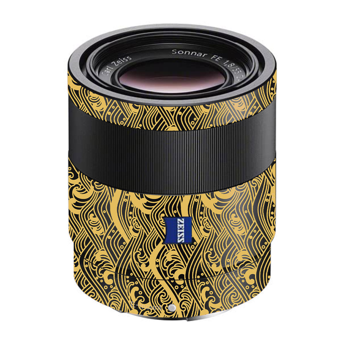 Textured Golden Tide Sony FE 55mm F/1.8 ZA Camera Lens Skin