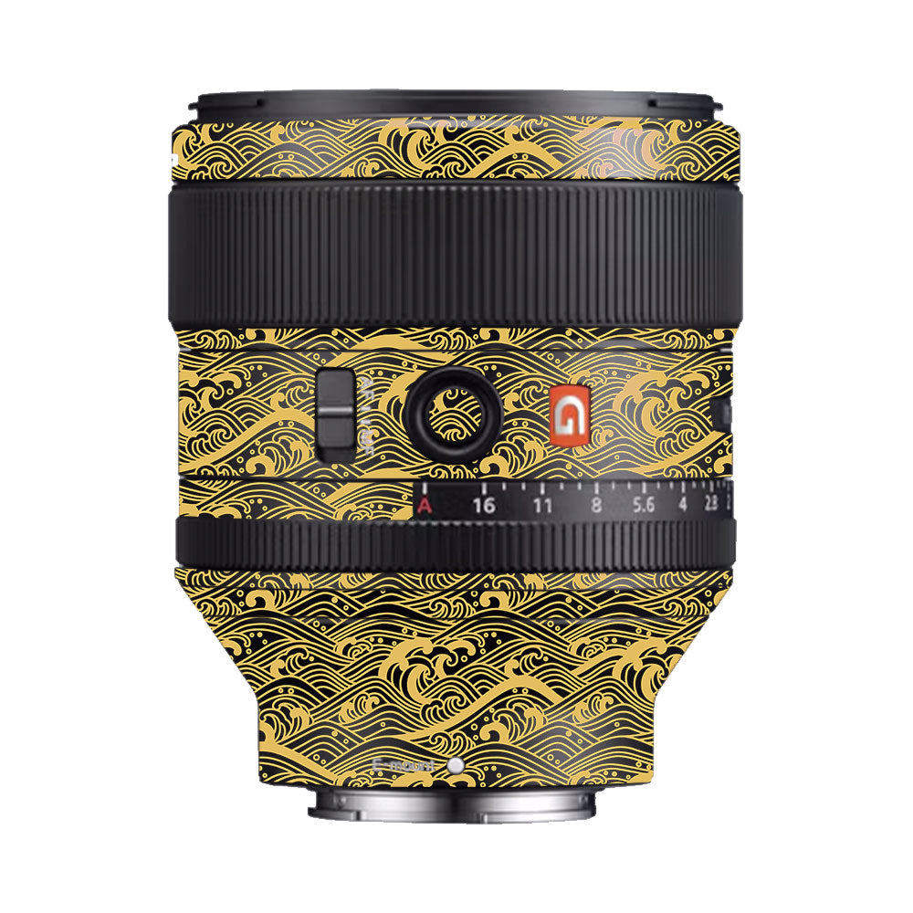 Textured Golden Tide Sony FE 85mm f/1.4 GM Camera Lens Skin