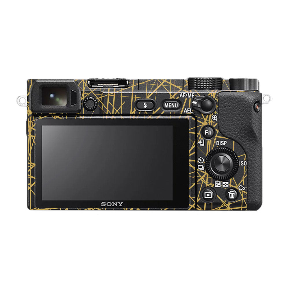 Textured Golden Web Sony A6400 Camera Skin
