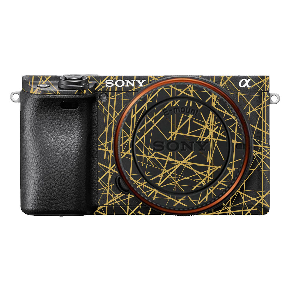 Textured Golden Web Sony A6400 Camera Skin