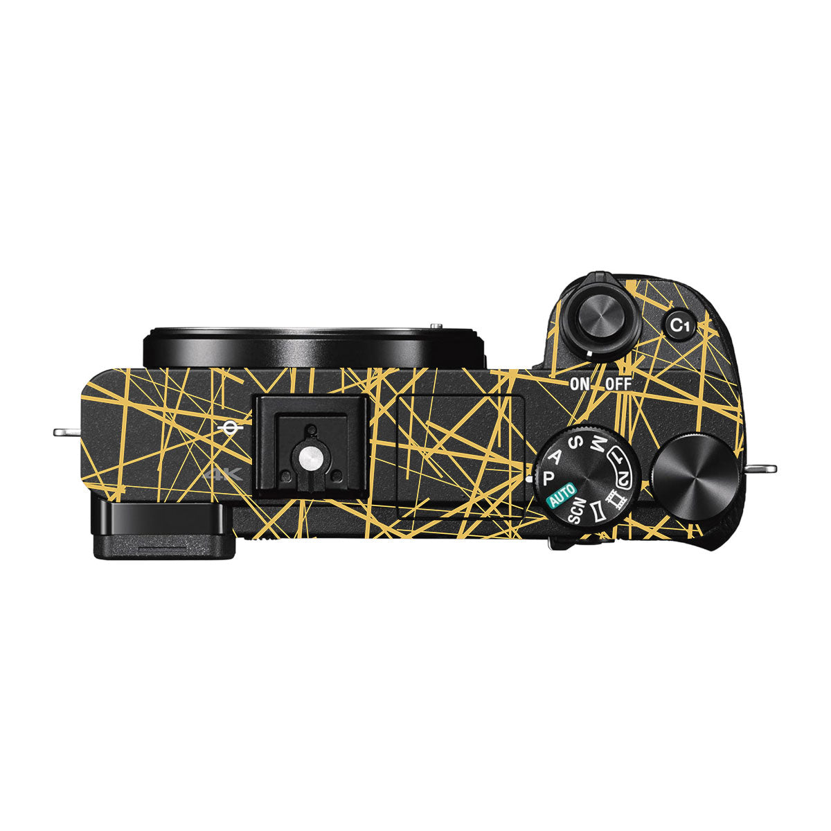 Textured Golden Web Sony A6500 Camera Skins