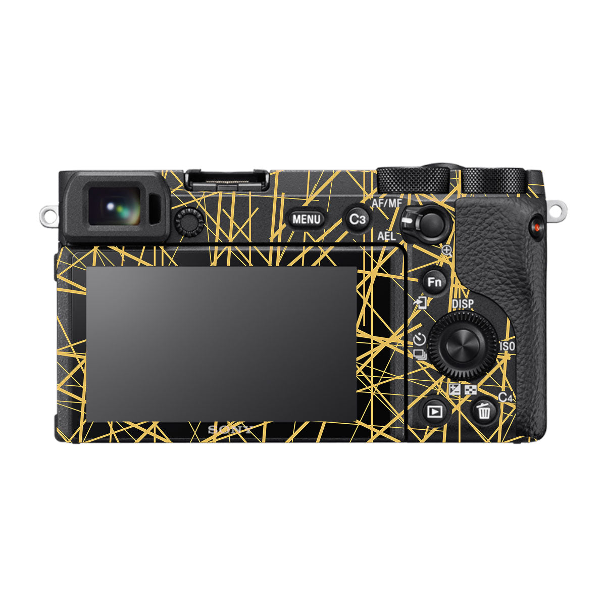Textured Golden Web Sony A6700 Camera Skin