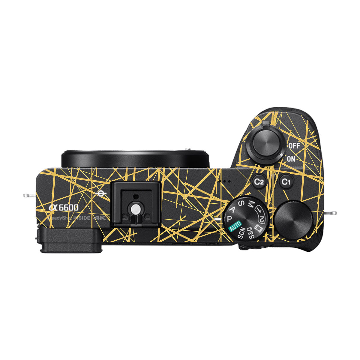 Textured Golden Web Sony A6700 Camera Skin