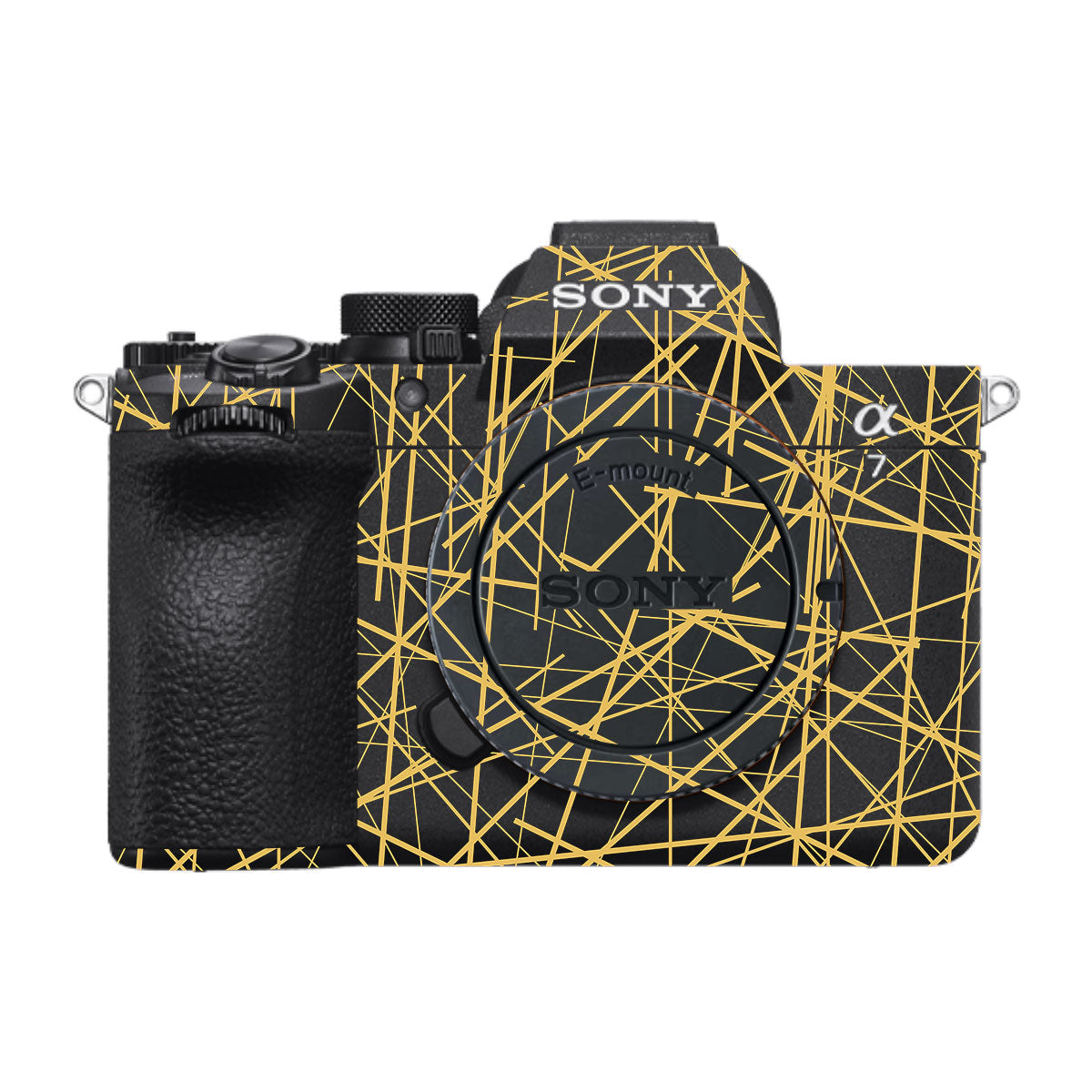Textured Golden Web Sony A7R II Camera Skin