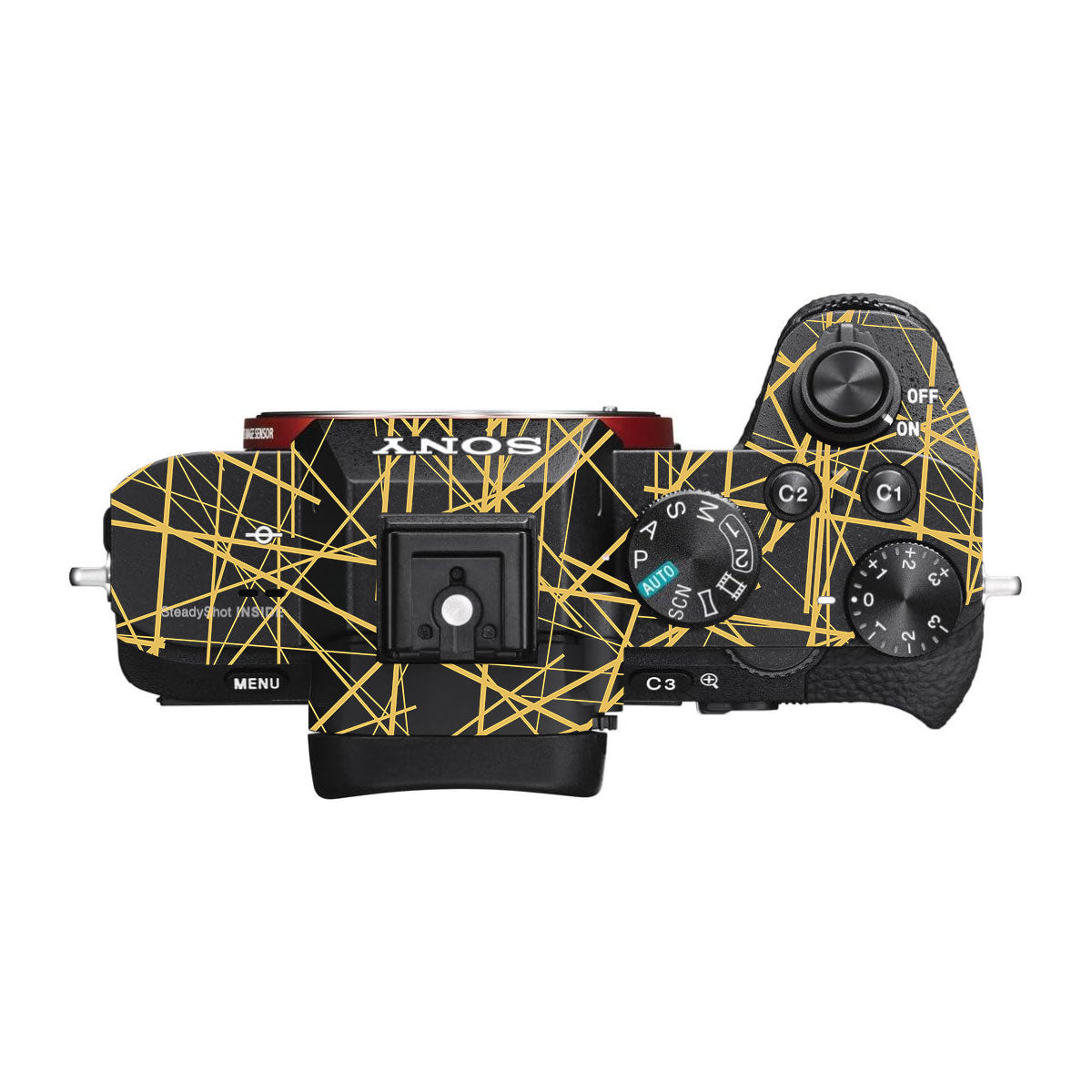 Textured Golden Web Sony A7R IV Camera Skin
