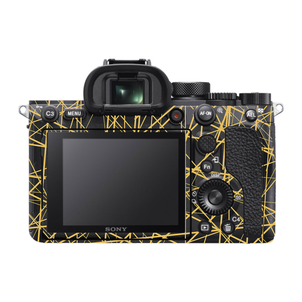 Textured Golden Web Sony A7RV Camera Skin