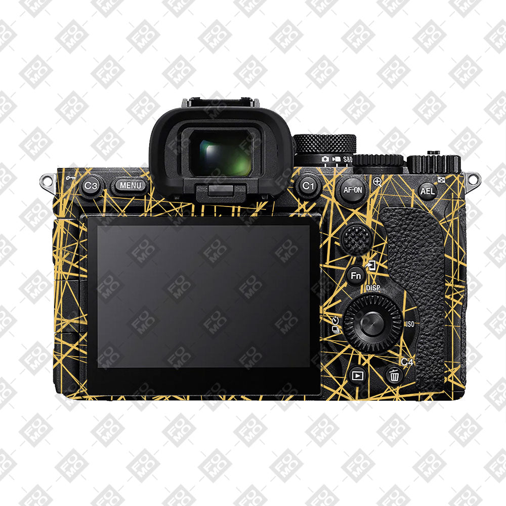 Textured Golden Web Sony A7 S Camera Skin
