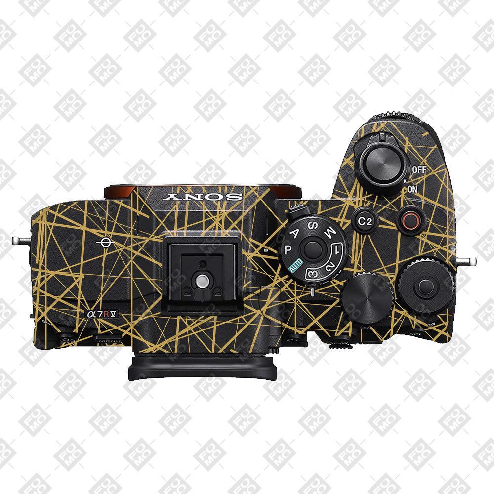 Textured Golden Web Sony A7 S Camera Skin