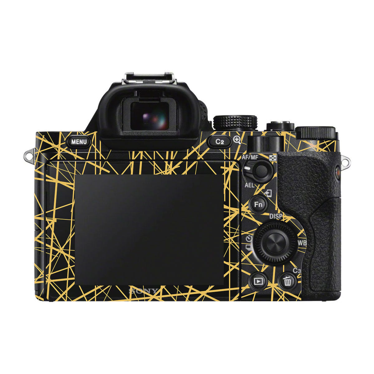 Textured Golden Web Sony A7 V Camera Skin