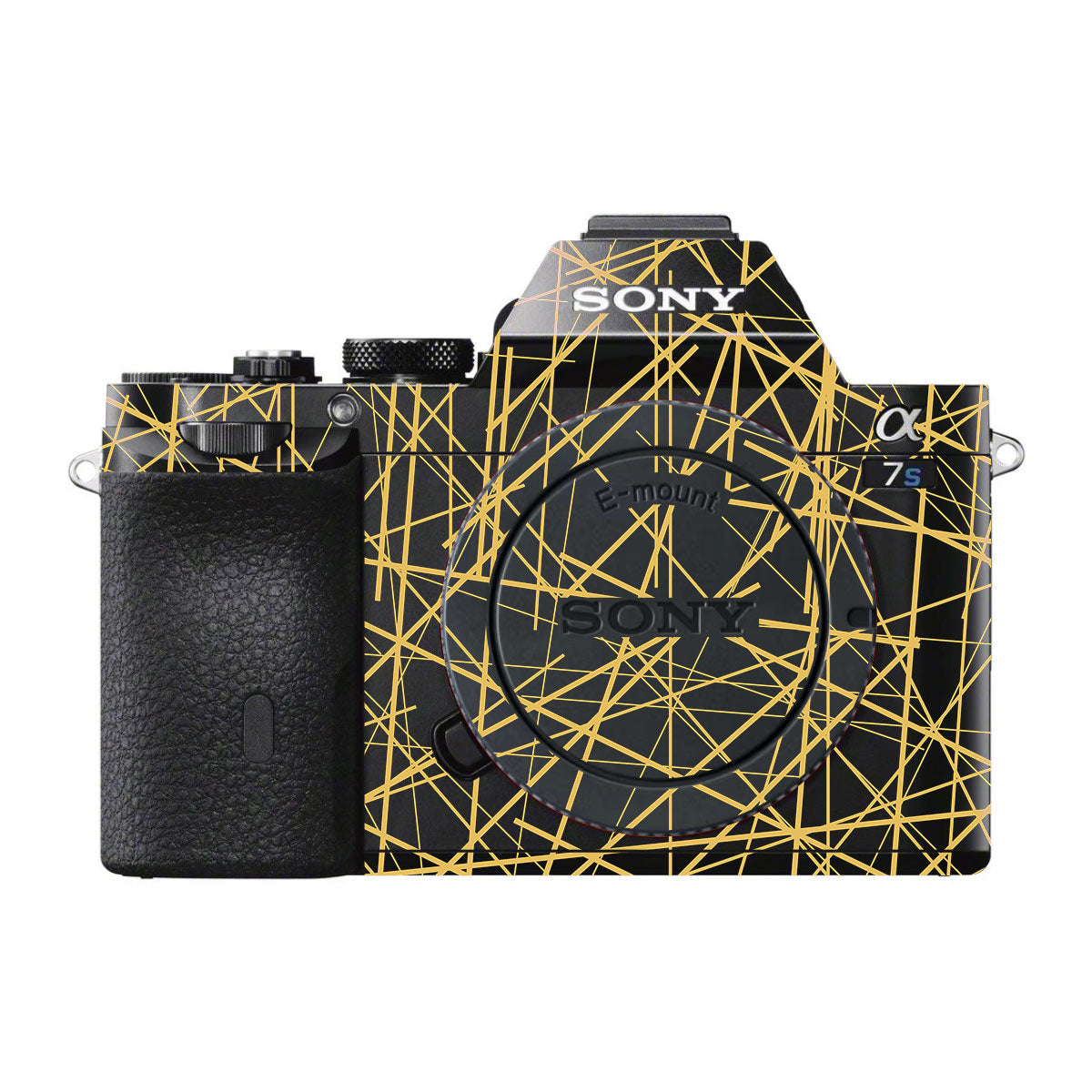 Textured Golden Web Sony A7 V Camera Skin
