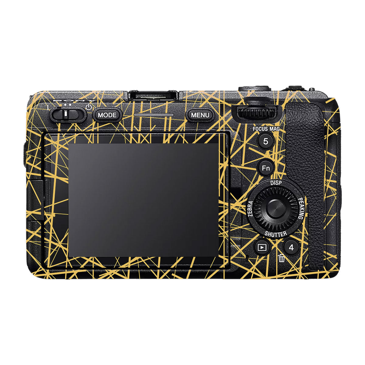 Textured Golden Web Sony FX30 Camera Skin