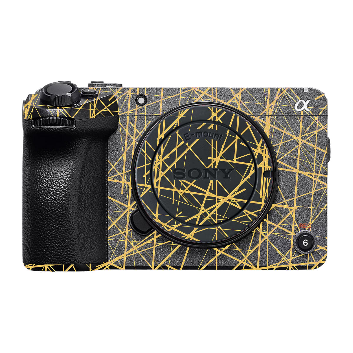 Textured Golden Web Sony FX30 Camera Skin