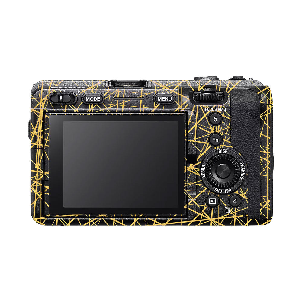 Textured Golden Web Sony FX3 Camera Skin