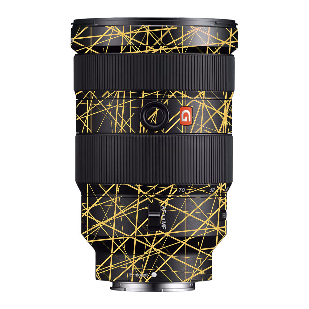 Textured Golden Web Sony FE 24-70mm f/2.8 GM Camera Lens Skin