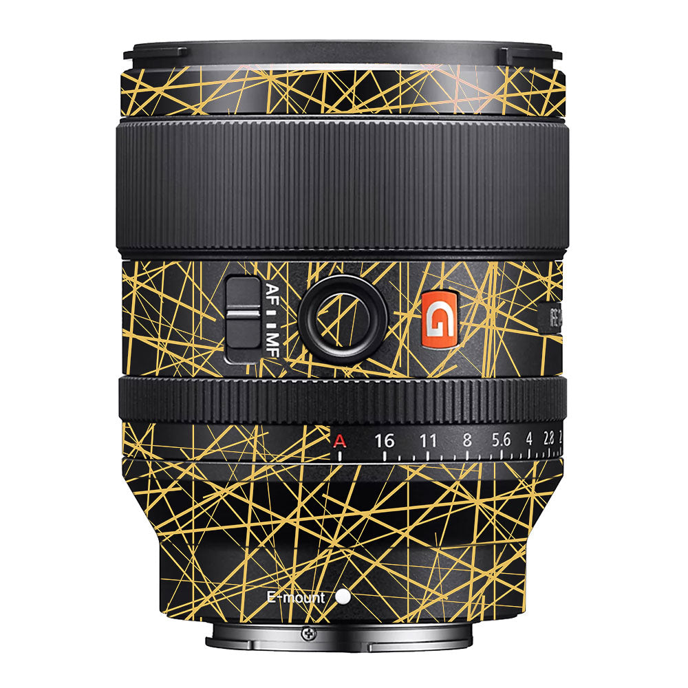Textured Golden Web Sony FE 35mm f/1.4 GM Camera Lens Skin