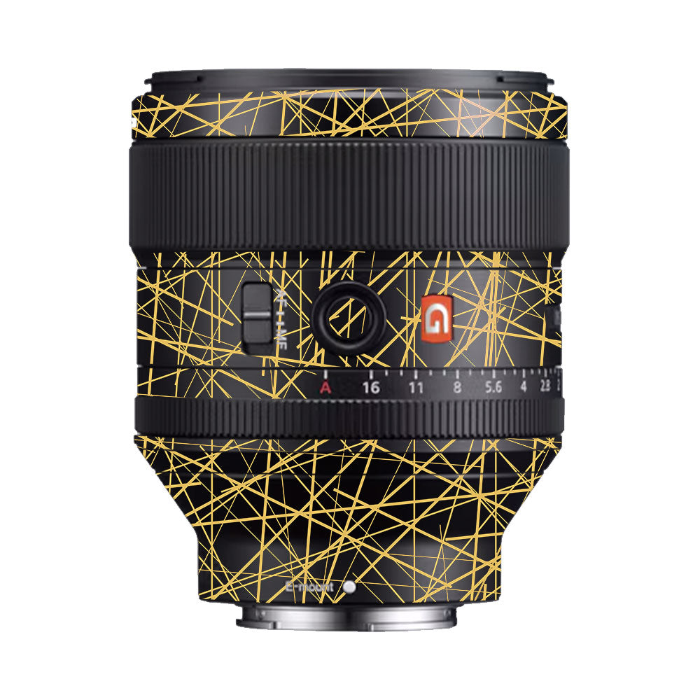 Textured Golden Web Sony FE 85mm f/1.4 GM Camera Lens Skin