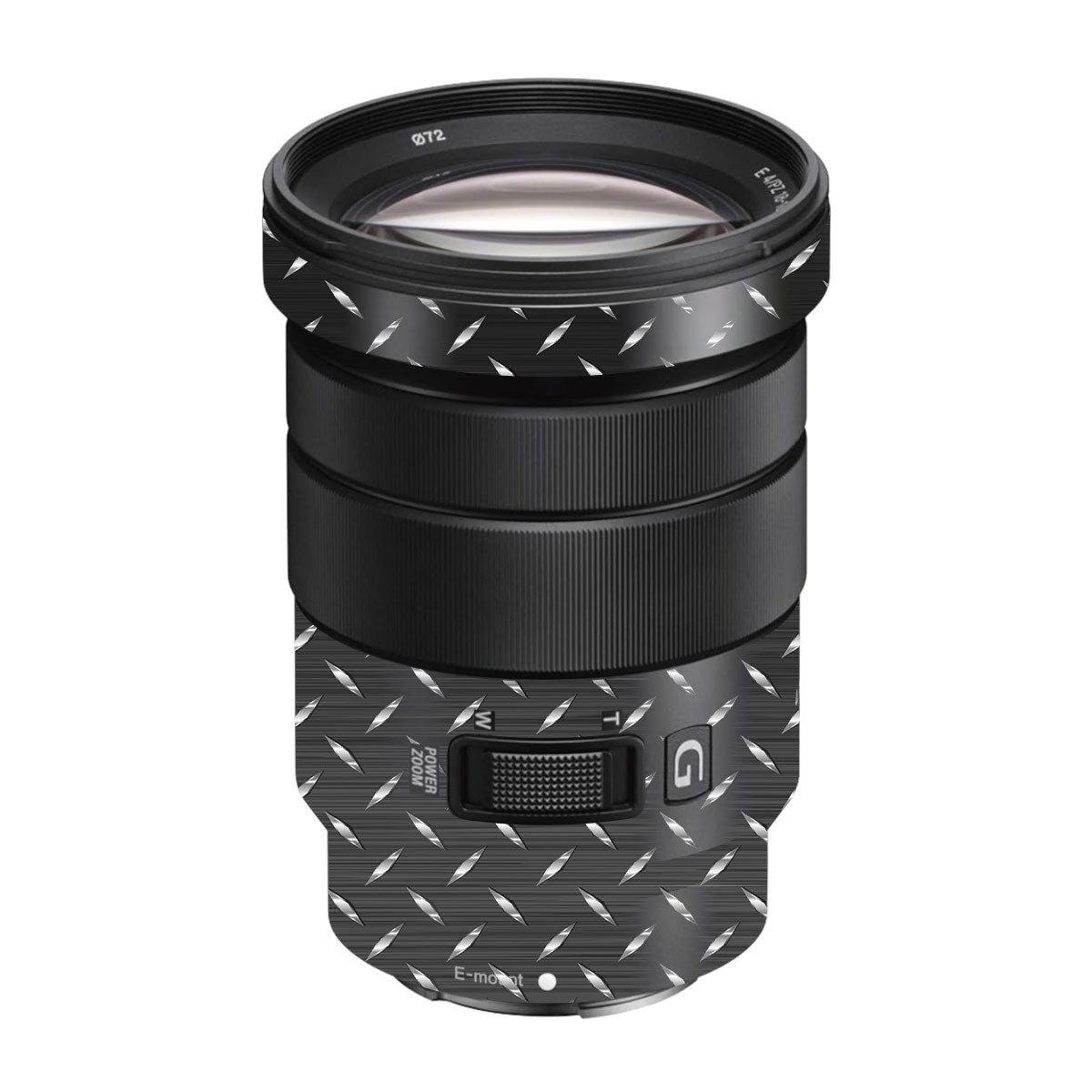 Textured Graphite Tread Sony E 18-105mm F/4 Camera Lens Skin